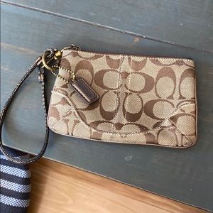 Coach small wristlet